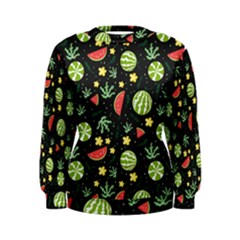 Watermelon Berries Patterns Pattern Women s Sweatshirt by Semog4
