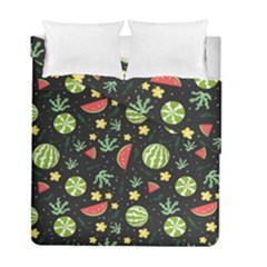 Watermelon Berries Patterns Pattern Duvet Cover Double Side (full/ Double Size) by Semog4