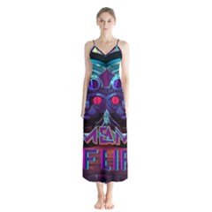 Gamer Life Button Up Chiffon Maxi Dress by minxprints