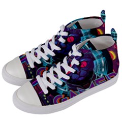 Gamer Life Women s Mid-top Canvas Sneakers by minxprints