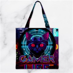Gamer Life Zipper Grocery Tote Bag by minxprints