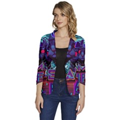 Gamer Life Women s One-button 3/4 Sleeve Short Jacket by minxprints