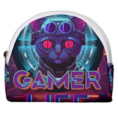 Gamer Life Horseshoe Style Canvas Pouch by minxprints