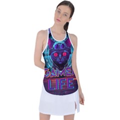 Gamer Life Racer Back Mesh Tank Top by minxprints