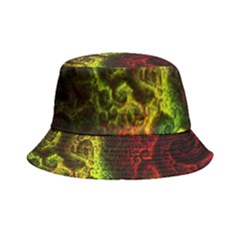 Green And Red Lights Wallpaper Fractal Digital Art Artwork Bucket Hat by Semog4