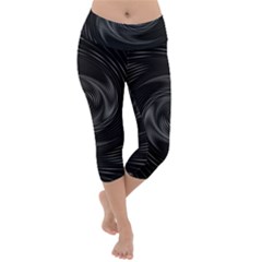 Abstract Mandala Twirl Lightweight Velour Capri Yoga Leggings by Semog4