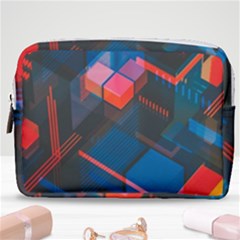 Minimalist Abstract Shaping Abstract Digital Art Minimalism Make Up Pouch (medium) by Semog4