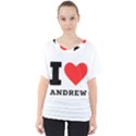 I love andrew V-Neck Dolman Drape Top View1
