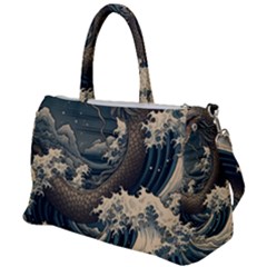 Sea Dragon Kanagawa Sea Monster Duffel Travel Bag by Jancukart