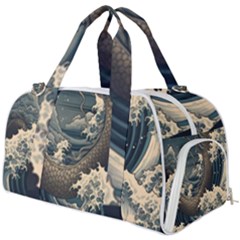 Sea Dragon Kanagawa Sea Monster Burner Gym Duffel Bag by Jancukart