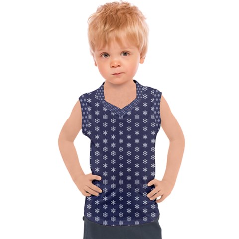 Snowflakes Abstract Snowflake Abstract Pattern Kids  Sport Tank Top by Jancukart