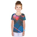 Minimalist Abstract Shaping  Abstract Digital Art Kids  One Piece Tee View1
