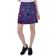 Grafitti Graffiti Abstract Artwork Digital Tennis Skirt by Semog4