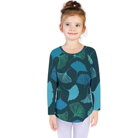 Pattern Plant Abstract Kids  Long Sleeve Tee by Semog4