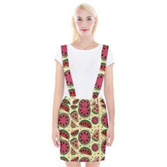 Watermelon Pattern Slices Fruit Braces Suspender Skirt by Semog4