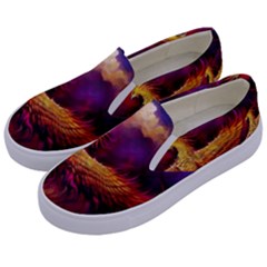 Phoenix Bird Kids  Canvas Slip Ons by Semog4