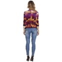 Phoenix Bird Women s 3/4 Sleeve Ruffle Edge Open Front Jacket View4
