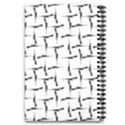 Precision Pursuit: Hunting Motif Black and White Pattern 5.5  x 8.5  Notebook View2