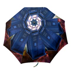 The Police Box Tardis Time Travel Device Used Doctor Who Folding Umbrellas by Semog4