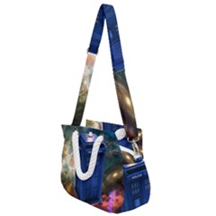 The Police Box Tardis Time Travel Device Used Doctor Who Rope Handles Shoulder Strap Bag by Semog4