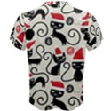 Cute Christmas Seamless Pattern Vector Men s Cotton Tee View2