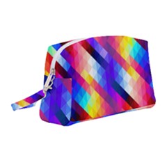 Abstract Background Colorful Pattern Wristlet Pouch Bag (medium) by Semog4
