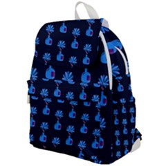 Flower Vase Pattern Top Flap Backpack by Ravend