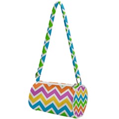 Chevron-pattern-design-texture Mini Cylinder Bag by Semog4