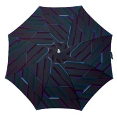 Glass-scifi-violet-ultraviolet Straight Umbrellas by Semog4