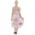 Cupcakes wallpaper paper background High-Low Halter Chiffon Dress  View2