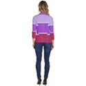 Pattern-banner-set-dot-abstract Women s One-Button 3/4 Sleeve Short Jacket View4