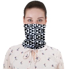 Geometric-tile-background Face Covering Bandana (adult)