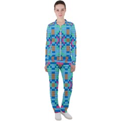 Checkerboard-squares-abstract Casual Jacket And Pants Set by Semog4