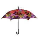 Abstract-circles-background-retro Hook Handle Umbrellas (Large) View3