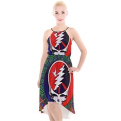 Grateful Dead High-low Halter Chiffon Dress  by Semog4