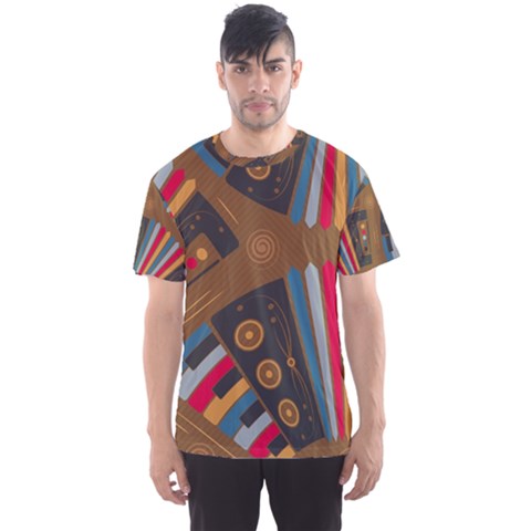 Pattern Accordion Men s Sport Mesh Tee by Semog4