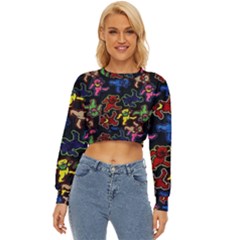 Grateful Dead Pattern Lightweight Long Sleeve Sweatshirt by Semog4