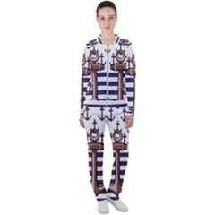 Anchor Background Design Casual Jacket And Pants Set by Semog4