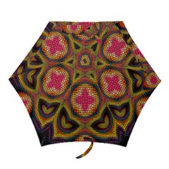 Kaleidoscope Art Pattern Ornament Mini Folding Umbrellas by Semog4