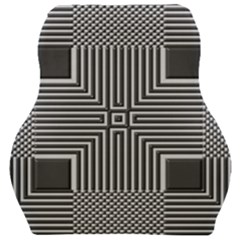 Construction Background Geometric Car Seat Velour Cushion  by Semog4
