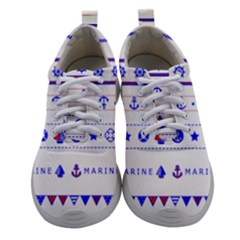 Marine Nautical Clip Art Women Athletic Shoes by Salman4z