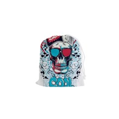That Cool Graffiti Skull Drawstring Pouch (xs) by Salman4z