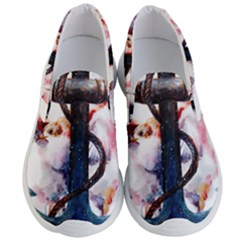 Anchor Watercolor Painting Tattoo Art Anchors And Birds Men s Lightweight Slip Ons by Salman4z