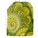 Doodles Patterns Ornament Vector Flowers Green Drawstring Pouch (3XL) View2