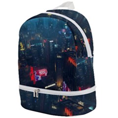 Cityscape Digital Art Zip Bottom Backpack by Salman4z