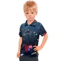 Cityscape Digital Art Kids  Polo Tee View1