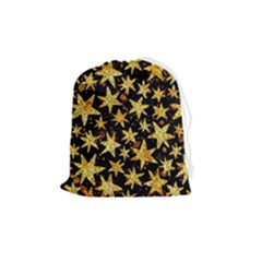 Shiny Glitter Stars Drawstring Pouch (medium) by Salman4z