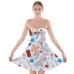 Medicine Strapless Bra Top Dress by SychEva