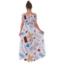 Medicine Off Shoulder Open Front Chiffon Dress View2