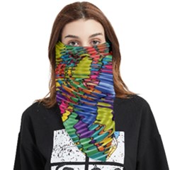 Waves Particles Vibration Atom Physics Technology Face Covering Bandana (triangle) by Jancukart